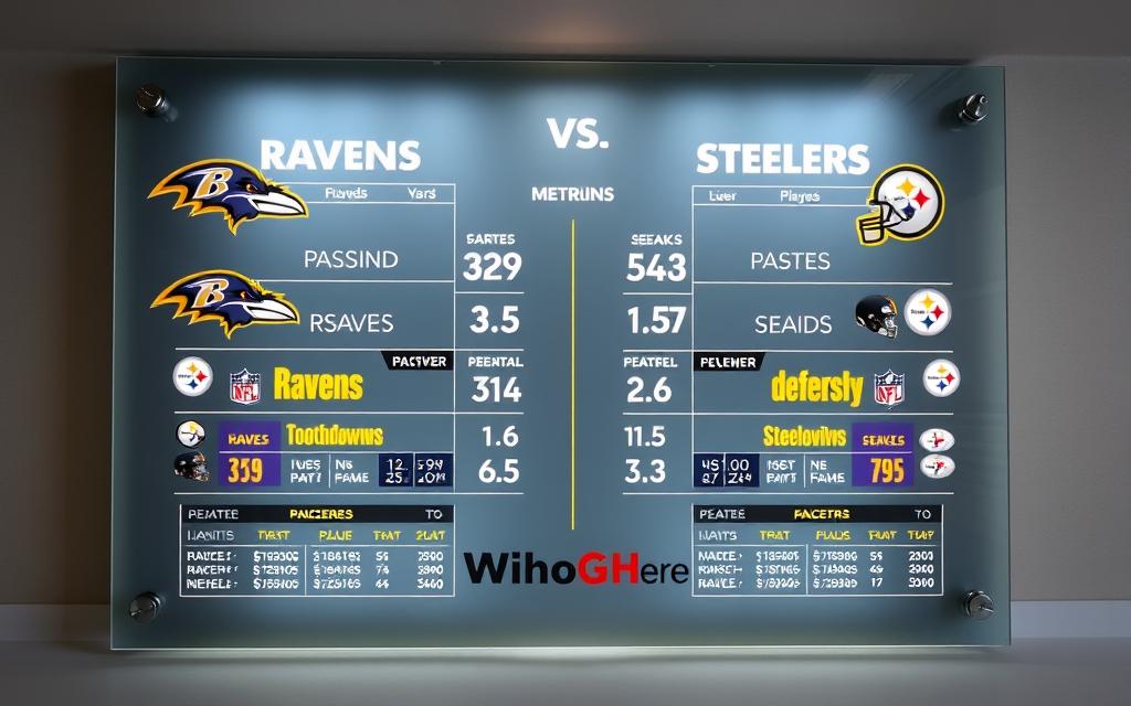 head-to-head comparisons of player performance metrics