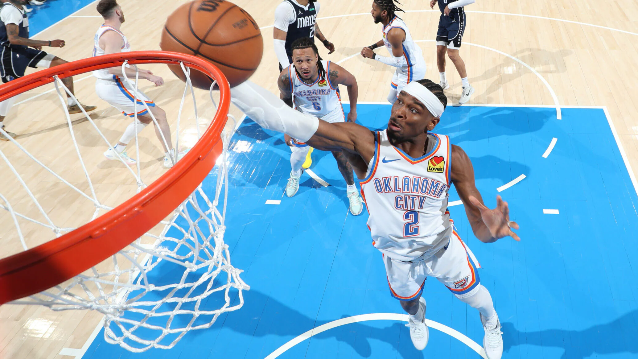 okc thunder vs dallas mavericks match player stats